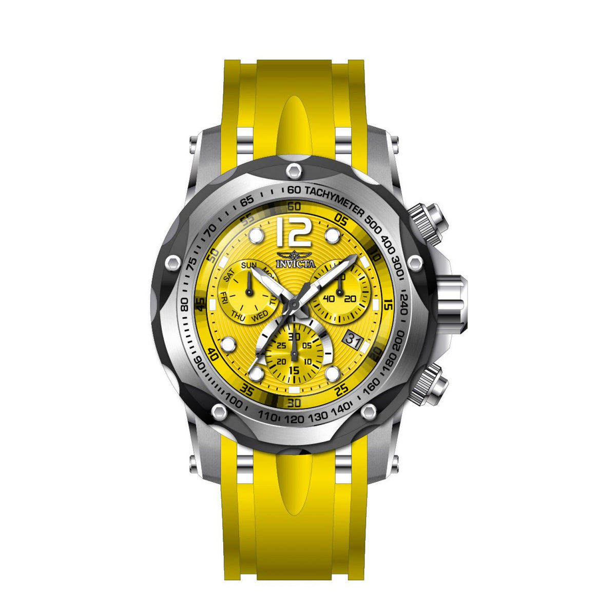 Reloj invicta online amarillo