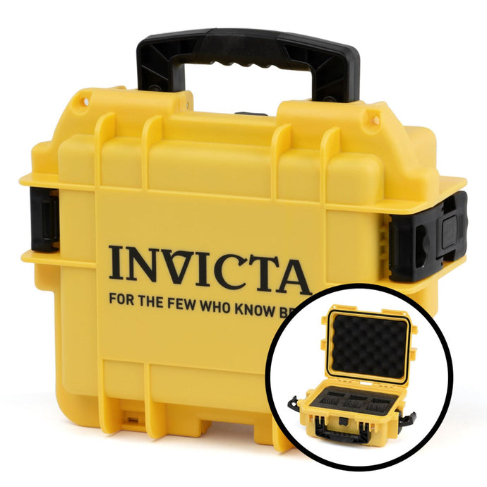 Caja De Impacto Invicta  - 3 Slot Light Yellow